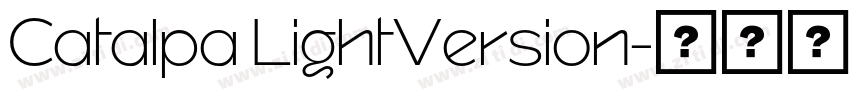 Catalpa LightVersion字体转换 Catalpa LightVersion字体转换